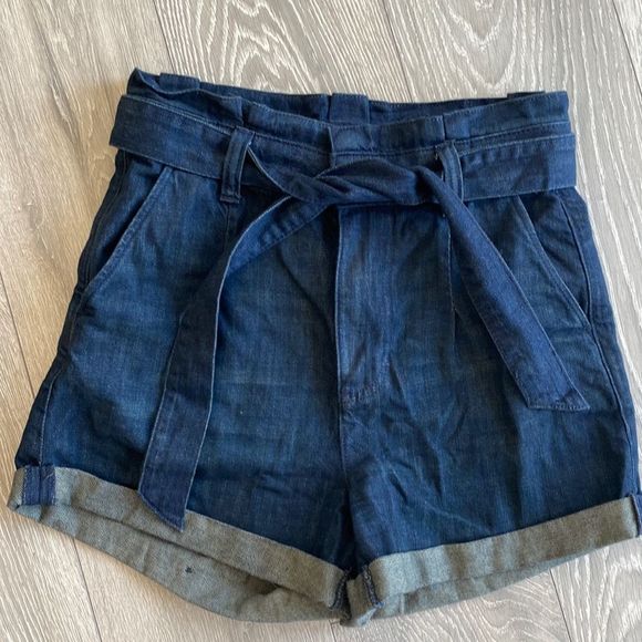 Express Dark Blue Women Shorts - Picture 1 of 6